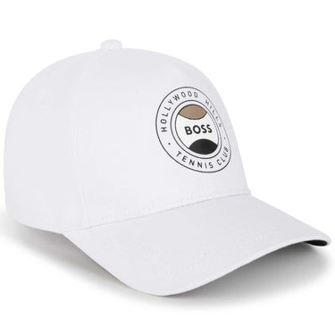 Gorra BOSS blanca para niños y adolescentes